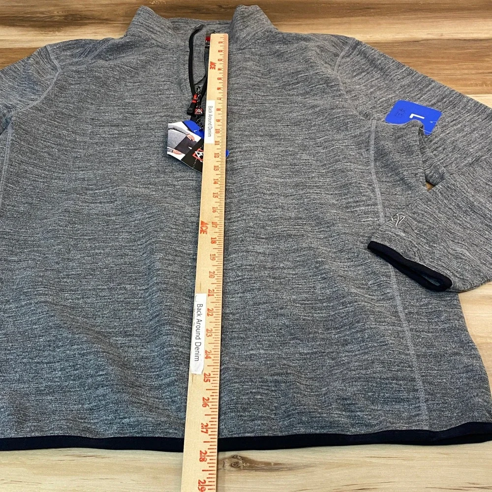 Avalanche Outdoor Supply Mens Quarter Zip Pullover Heather Grey Large NEW - Picture 5 of 8